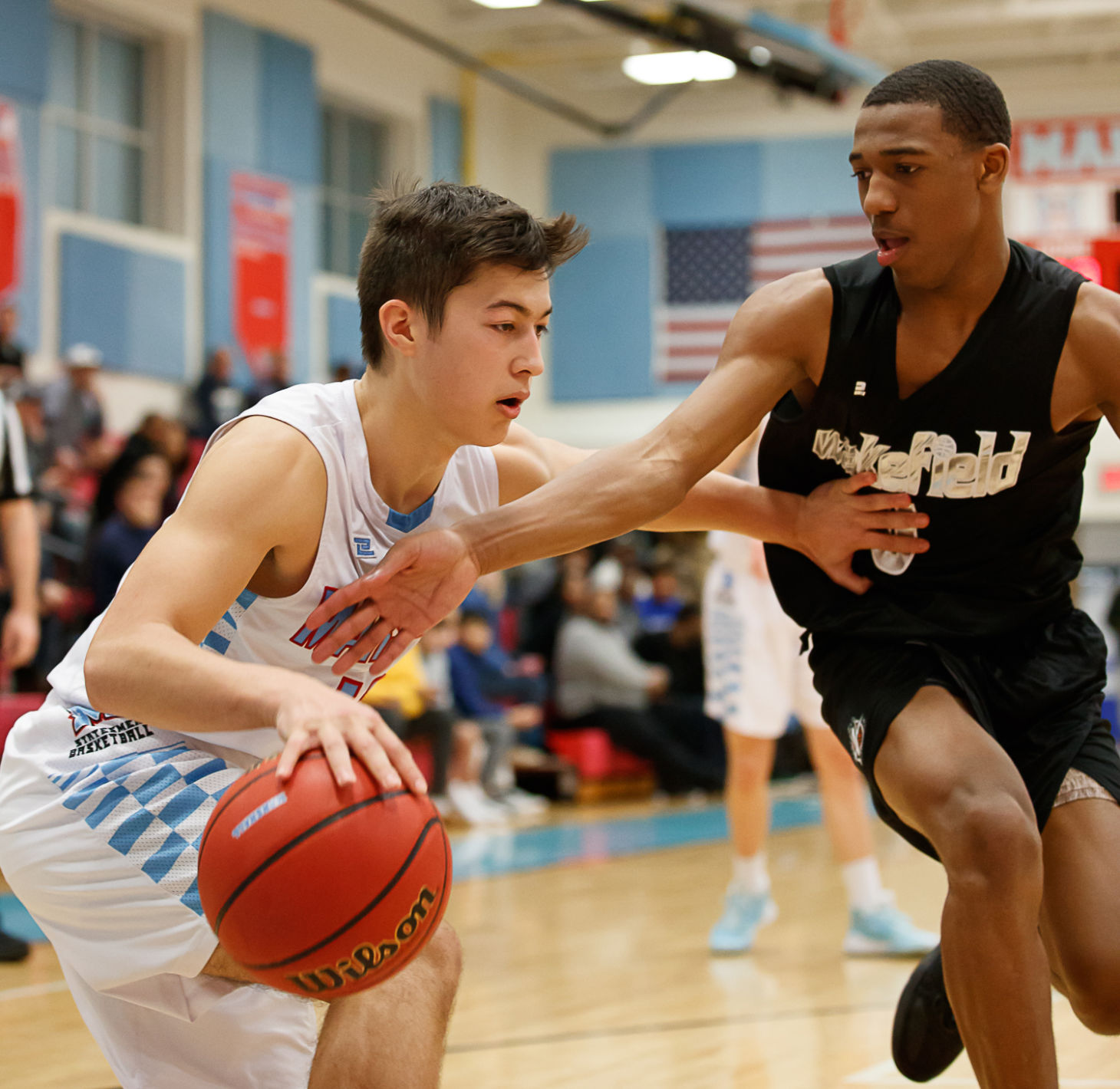 Marshall vs. Wakefield boys hoops 8
